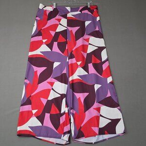 Eloquii Wide Leg Pants 18 Abstract Print High Rise Pull On Statement Plus Size